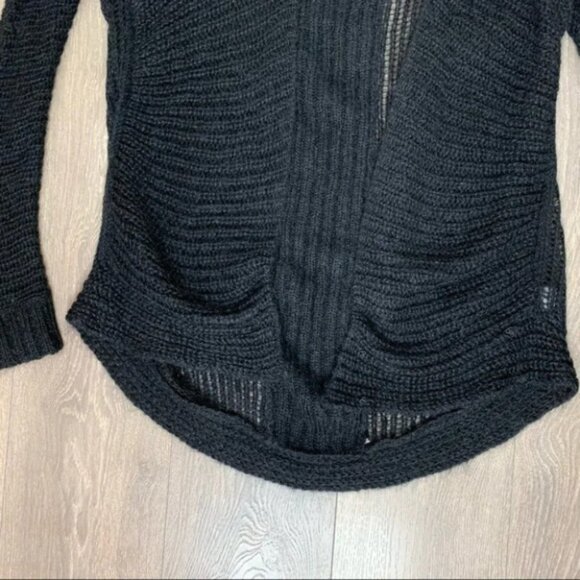 Joe's Jeans Forte Knit Cardigan Sweater Cacoon Oversized Wool Black Size XS - Picture 10 of 14
